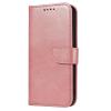 Луксозен кожен калъф Magnet Book със стойка за Apple iPhone 17 Pro (6.3) - Rose Gold