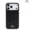 Луксозен твърд гръб Swarovski за Apple iPhone 17 Pro Max - черен / камъни