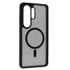 Луксозен твърд гръб с MagSafe зареждане за Samsung S26 Ultra - Matte MagSafe case с черен кант