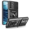 Удароустойчив гръб TPU кейс за Samsung Galaxy A37 Ring Armor Case - черен