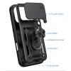 Удароустойчив гръб TPU кейс за Honor 600 Ring Armor Case - черен
