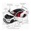 Метална кола с отварящи се врати и капаци светлини и звуци BMW M4 Coupe 1:24
