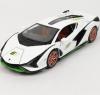 Метална кола с отварящи се врати капаци светлини и звуци Lamborghini Sian 1:24