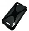 Силиконов калъф / гръб / TPU X Line за HTC Desire 320 - черен