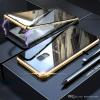 Магнитен калъф Bumper Case 360° FULL за Samsung Galaxy S9 G960 - прозрачен / златиста рамка