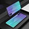 Луксозен стъклен твърд гръб Aurora за Samsung GalaxyA50 / A50S / A30S  - преливащ / лилав