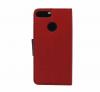 Кожен калъф Flip тефтер Mercury GOOSPERY Fancy Diary със стойка за Huawei Honor 9 Lite - червен