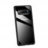 Луксозен силиконов гръб USAMS MANT Series TPU за Samsung Galaxy S10e - прозрачен / черен кант