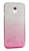 Луксозен силиконов калъф / гръб / TPU Kakusiga за Samsung Galaxy J3 2017 J330 - преливащ / розово и сребристо
