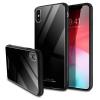 Луксозен стъклен твърд гръб за Xiaomi Redmi 9A - черен