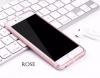 3D full cover Tempered glass screen protector Apple iPhone 7 / Извит стъклен скрийн протектор Apple iPhone 7 - прозрачен с Rose Gold кант