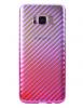 Луксозен силиконов калъф / гръб / TPU за Samsung Galaxy S8 Plus G955 - преливащ / златисто с розово / carbon