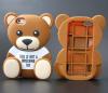 Силиконов калъф / гръб / TPU 3D Moschino Series за Huawei Ascend P8 - Teddy Bear / кафяв