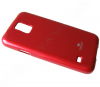 Луксозен силиконов гръб / калъф / TPU Mercury за Samsung Galaxy S5 G900 / Galaxy S5 Neo G903 - JELLY CASE Goospery / червен с брокат