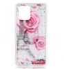Луксозен силиконов калъф / гръб / RUBY TPU с Popsocket за Samsung Galaxy S10 Lite / A91 - бял / Tour Eiffel and Roses