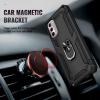 Силиконов гръб TPU кейс Hybrid Magnetic Finger Ring Car Holder за Motorola Moto G31 / G41 4G - черен