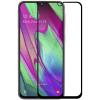 5D full cover Tempered glass Full Glue screen protector Samsung Galaxy A80 / Извит стъклен скрийн протектор с лепило от вътрешната страна за Samsung Galaxy A80 - черен