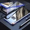 Магнитен калъф Bumper Case 360° FULL за Samsung Galaxy S8 G950 - прозрачен / синя рамка