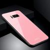 Луксозен стъклен твърд гръб за Samsung Galaxy S8 Plus G955 - розов