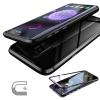 Магнитен калъф Bumper Case 360° FULL за Samsung Galaxy S9 G960 - прозрачен / черна рамка