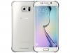 Оригинален твърд гръб Clear Cover за Samsung Galaxy S6 G920 - прозрачен със сребрист кант