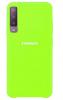 Оригинален гръб Silicone Cover за Samsung Galaxy A7 2018 A750F - зелен