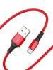 USB кабел за зареждане и пренос на данни / BOROFONE Micro USB BX20 1m. FAST 2A - червен