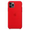 Оригинален гръб Silicone Cover за Apple iPhone 12 / 12 Pro 6.1" - червен / лого
