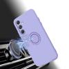 Силиконов твърд гръб TPU кейс / Case Magnetic Finger Ring Car Holder / за Samsung Galaxy A36 - Светлолилав