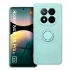 Силиконов твърд гръб TPU кейс / Case Magnetic Finger Ring Car Holder / за Xiaomi Redmi Note 14+ Plus - светлозелен