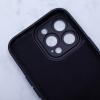 Силиконов калъф / гръб / с безжично зареждане MagSafe кейс за Apple iPhone 15 Pro Max (6.7) - черен с протектори за камерите