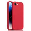 Силиконов калъф / кейс / Nano TPU за Apple iPhone 16e - червен гръб със защита за камерата