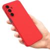 Силиконов калъф / кейс / Nano TPU за Samsung Galaxy S24 FE - червен гръб със защита за камерата