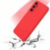 Силиконов калъф / кейс / Nano TPU за Samsung Galaxy S24 FE - червен гръб със защита за камерата