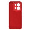 Силиконов калъф / кейс за Xiaomi Redmi 17 - червен гръб със защита за камерата