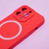 Силиконов калъф / кейс / MagSafe Case за Apple iPhone 15 (6.1) - червен