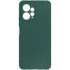 Силиконов калъф / гръб / кейс TPU Silicone Soft Cover case за Xiaomi Redmi Note 12 4G - тъмнозелен със защита за камерата
