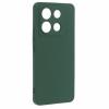 Силиконов калъф / гръб / TPU кейс за Xiaomi Redmi Note 13 4G - тъмнозелен кейс със защита за камерата