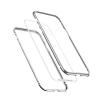 Луксозен твърд гръб BASEUS Magnetic Hardware за Apple iPhone X - прозрачен / сребрист кант