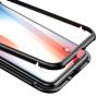 Луксозен твърд гръб BASEUS Magnetic Hardware за Apple iPhone X - прозрачен / черен кант