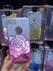 Луксозен силиконов калъф / гръб / TPU FSHANG ENSIDA Rose за Apple iPhone 7 - преливащ / сребристо и розово / брокат