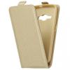 Кожен калъф Flip тефтер Flexi със силиконов гръб за Case за Samsung Galaxy S8 G955 Plus - златист