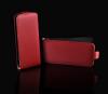 Луксозен калъф Flip тефтер за HTC Desire 500 - червен