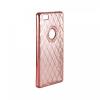 Луксозен силиконов калъф / гръб / TPU с камъни за Huawei Ascend P8 Lite / Huawei P8 Lite - Rose Gold / ромбове