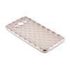 Силиконов калъф / гръб / TPU 3D за Samsung Galaxy J5 2016 J510 - прозрачен със сребрист кант / ромб