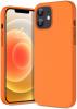 Луксозен силиконов калъф / гръб / TPU Soft Jelly Case за Apple iPhone 12 /12 Pro 6.1'' - Оранжев
