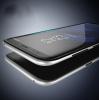 Оригинален луксозен гръб IPAKY за Samsung Galaxy S8 G950 - черен / сребрист кант