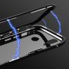 Магнитен калъф Bumper Case 360° FULL за Huawei P30 Lite - прозрачен / черна рамка