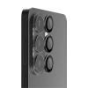 Стъклен протектор с метални рингове за задна камера Samsung Galaxy S26 - черен