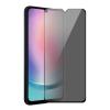 Privacy 5D full cover Tempered glass Full Glue screen protector Samsung Galaxy A35 / Privacy Извит стъклен скрийн протектор с лепило от вътрешната страна за Samsung A35 - черен / прозрачен